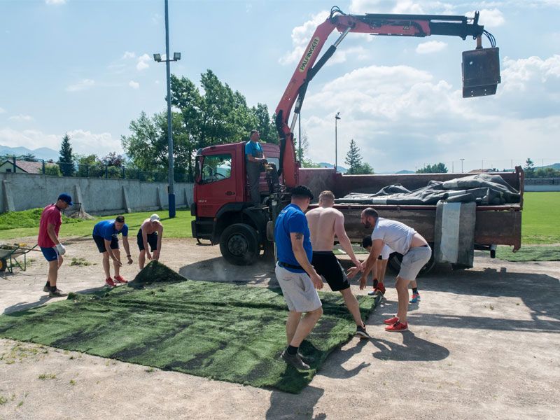 Volonteri uredili pomoćno nogometno igralište